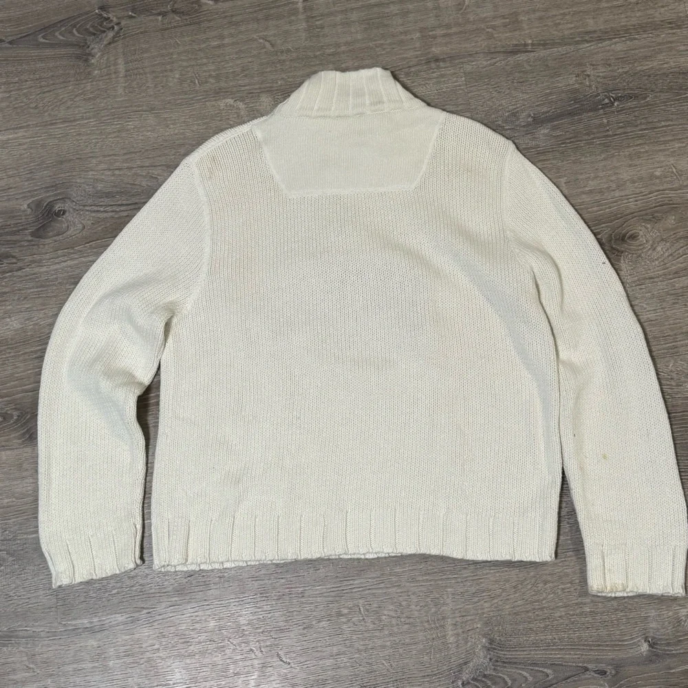Vintage polo jeans Co. Ralph Lauren quarter zip sweater XL - Picture 3 of 11